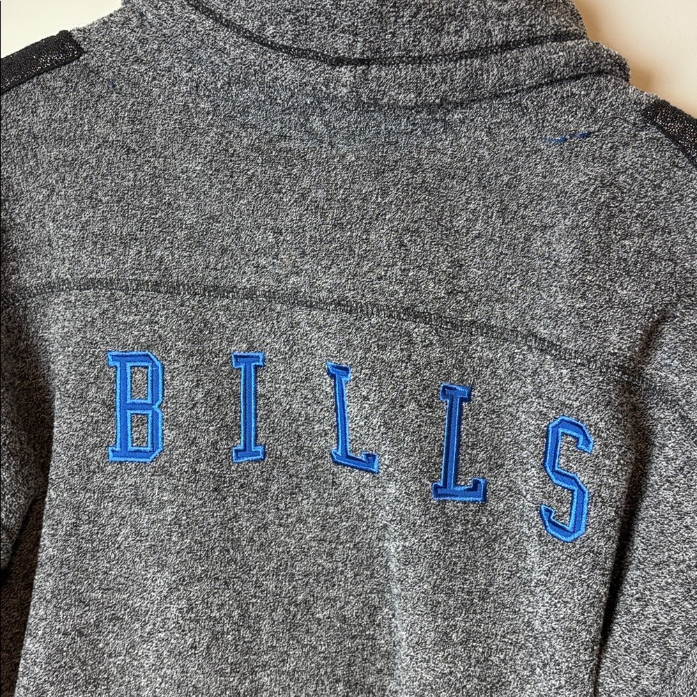 NFL Buffalo Bills heather Gray Sweatshirt women’s size XL with black Blue Trim - Picture 5 of 9